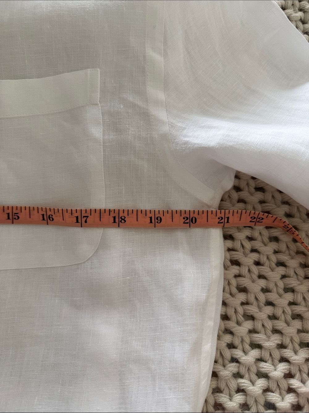 Vineyard Vines Men's White 100% Linen Long Sleeve Button Down Shirt - Size Small - Picture 7 of 11